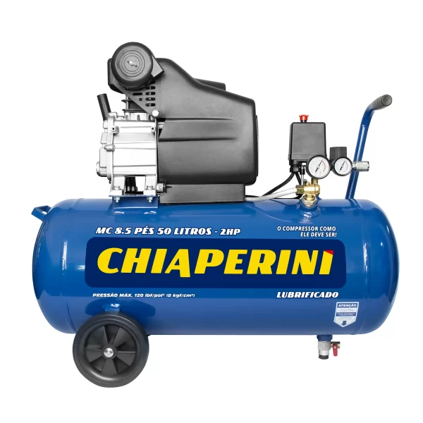 Motocompressor Chiaperini MC 8,5/50L 2hp 120psi - Linha Hobby - Único